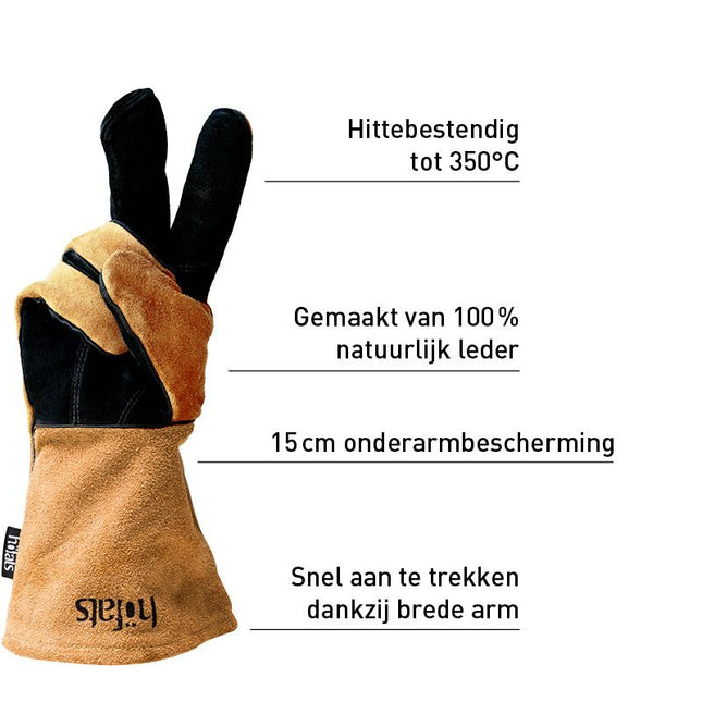 Höfats Vuurvaste Handschoenen Leer 4