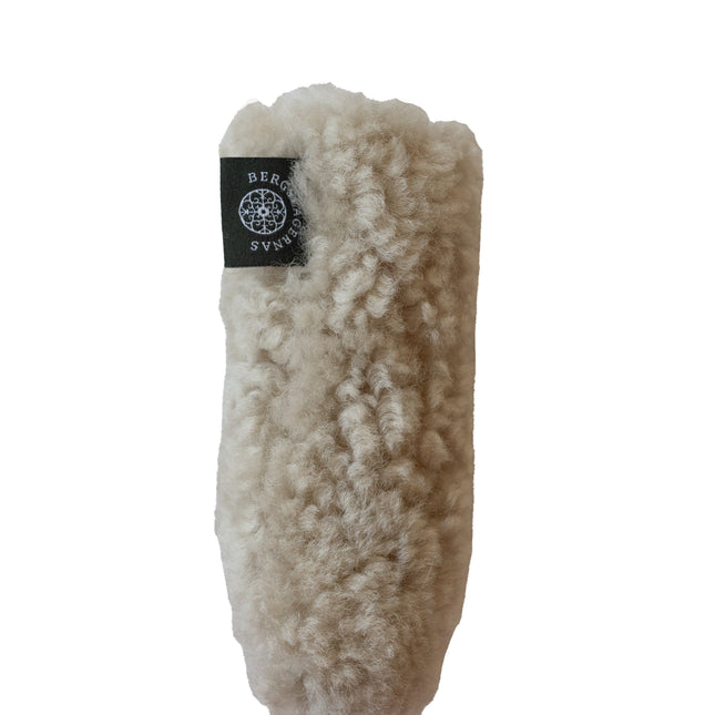 Stikkan Fluffen schapenvacht handgreep voor houtklover Beige