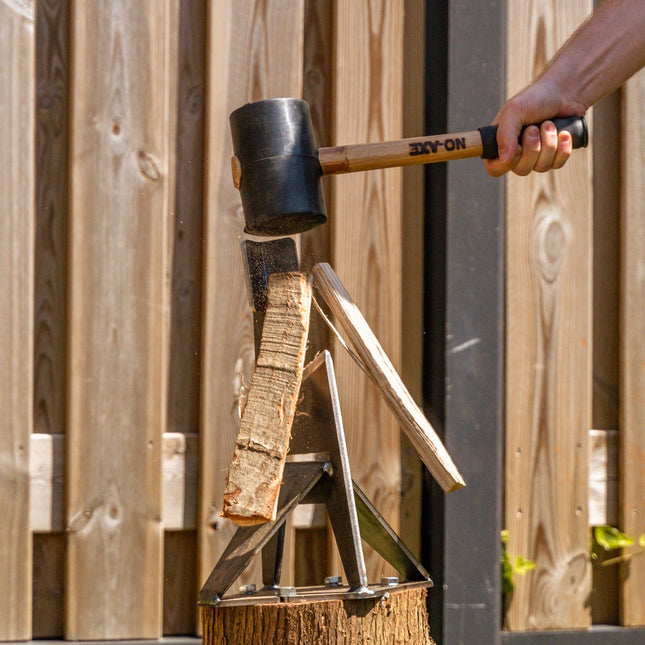 NO-AXE Houtklover blank staal