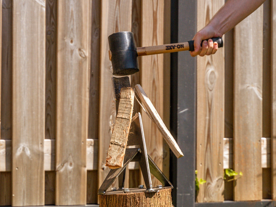 NO-AXE Houtklover blank staal
