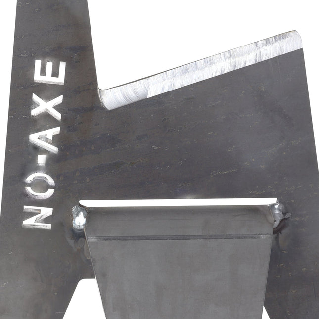 NO-AXE Houtklover blank staal met Hamer