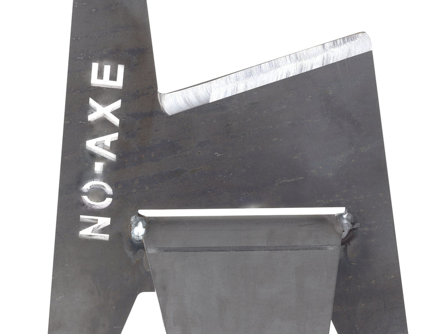 NO-AXE Houtklover blank staal met Hamer