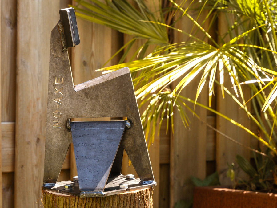 NO-AXE Houtklover blank staal met Hamer