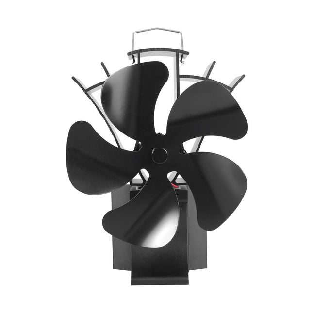 VODA Kachelventilator 5 Bladen - Magnetisch 3-in-1 - Zwart