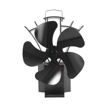 VODA Kachelventilator 5 Bladen - Magnetisch 3-in-1 - Zwart